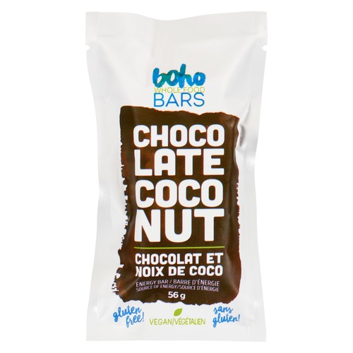 Boho Bars Chocolate Coconut Energy Bar 56 g