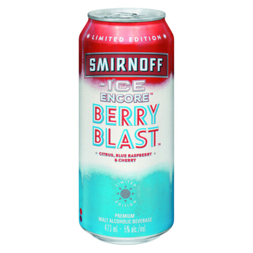Smirnoff Ice 5% Alcohol Berry Blast 473 ml (can)