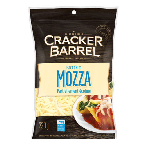 Cracker Barrel Shredded Cheese Part Skim Mozzarella 320 g