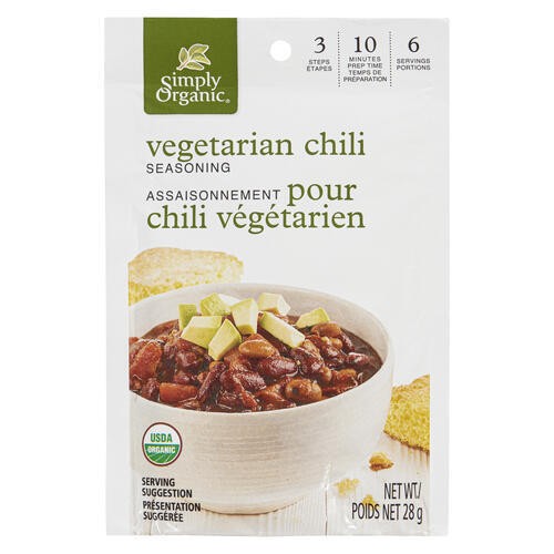 Simply Organic Seasoning Mix Vegetarian Chili 28 g