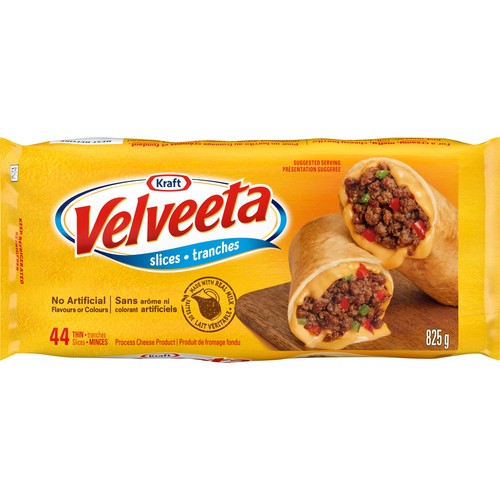 Velveeta Sliced Process Cheese Original 44 Thin Slices 825 g