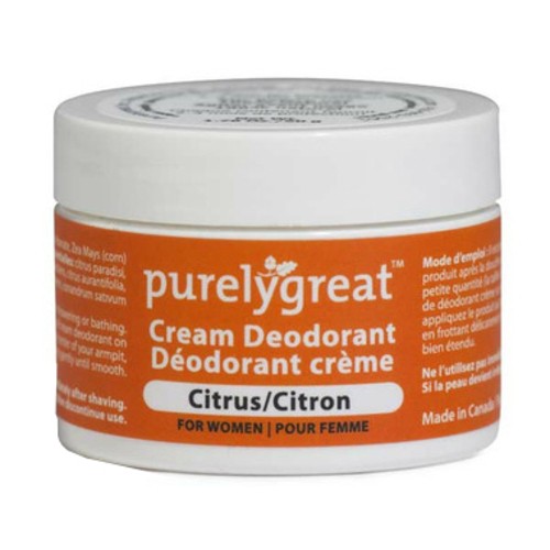 Purelygreat Deodorant Cream Women Citrus 50 g