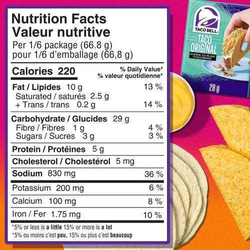 Taco Bell Taco Cravings Kit Crunchy 260 g