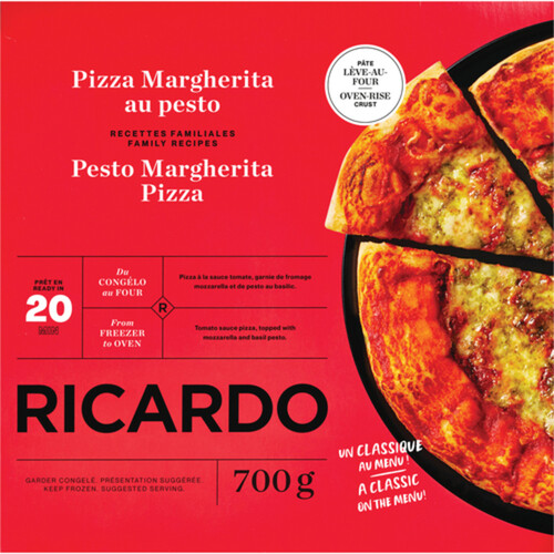 RICARDO Frozen Pizza Pesto Margherita 700 g