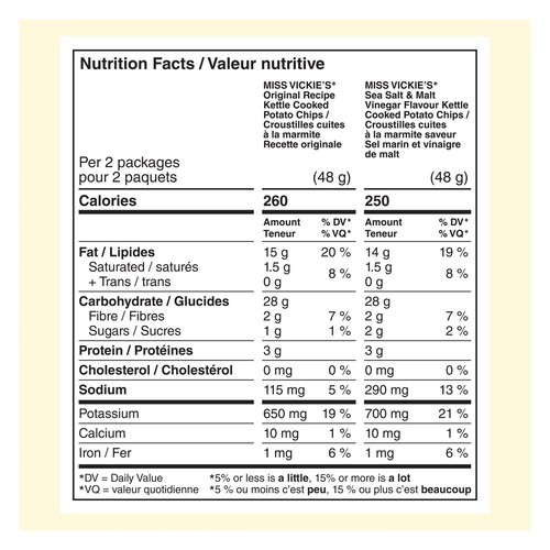Miss Vickie's Kettle Cooked Potato Chips Mix Flavoured 144 g