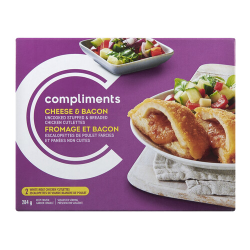 Compliments Frozen Bacon & Cheese Stuffed Chicken 284 g