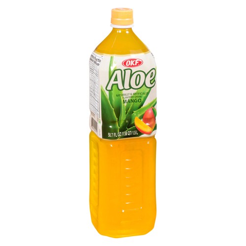 OKF Aloe Vera Flavored Drink Mango 1.5 L (bottle)