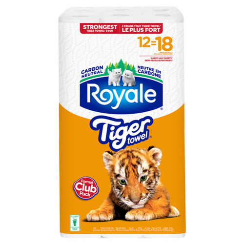 Royale Paper Towel 2-Ply 12 Rolls x 74 Sheets 