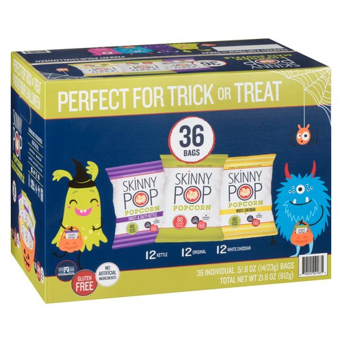 SkinnyPop Gluten-Free  Popcorn Vendbox 36Pk  612 g