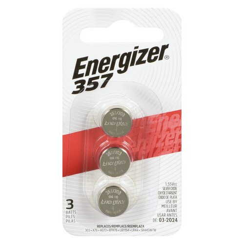 Energizer Watch Batteries 357BPZ3N 3 Pack