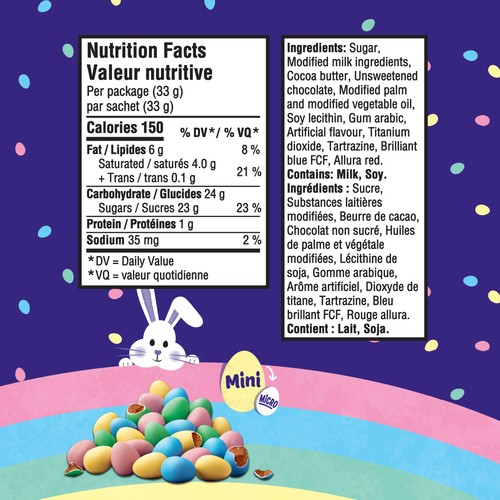 Cadbury Micro Mini Eggs Chocolate Candy 90 g