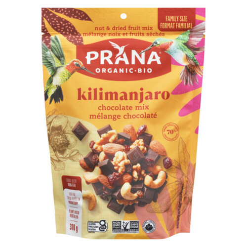 Prana Organic Kilimanjaro Chocolate Mix 310 g