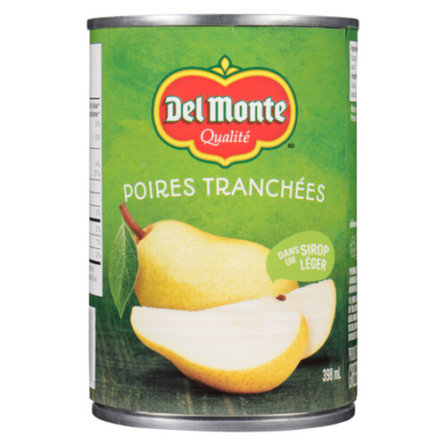 Del Monte  Pack in Light Syrup Pear Slices 398 ml