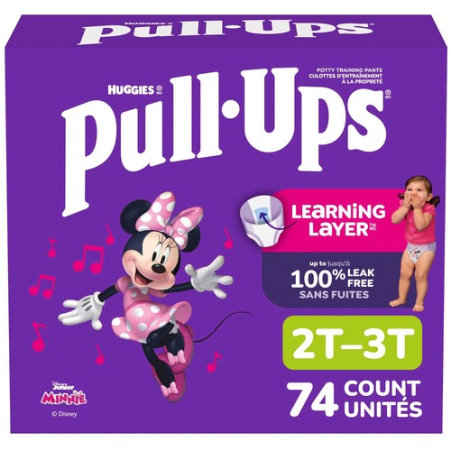 Huggies Pull-Ups Girl's Potty Training Pants 2T-3T 74 Count