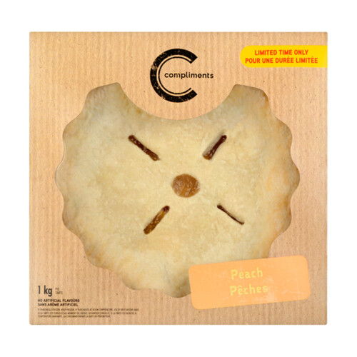 Compliments Peach Pie 9-Inch 1 kg 