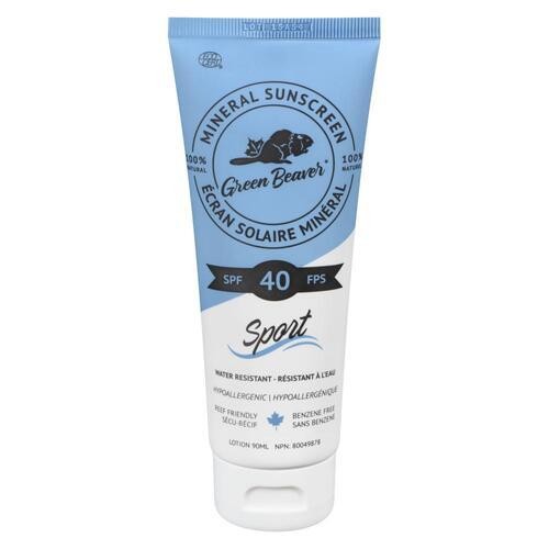 The Green Beaver Company Mineral Sunscreen Lotion SPF 40 Fragrance Free 90 ml