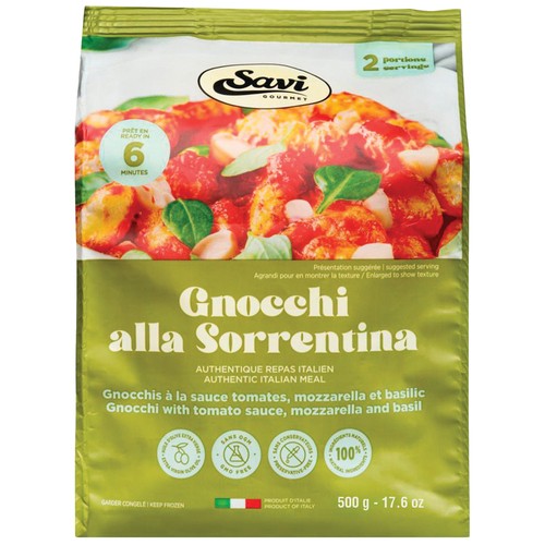 Savi Gourmet Frozen Ready Meals Gnocchi Alla Sorrentina 500 g