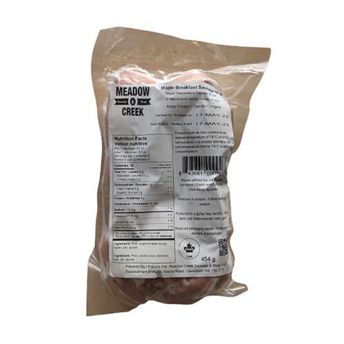 Meadow Creek Frozen Maple Breakfast 50 GR Sausage 454 g