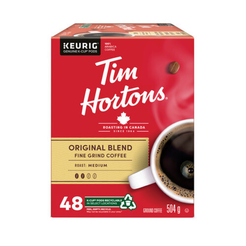 Tim Hortons Coffee Pods Original Blend Medium Roast 48 K-Cups 504 g