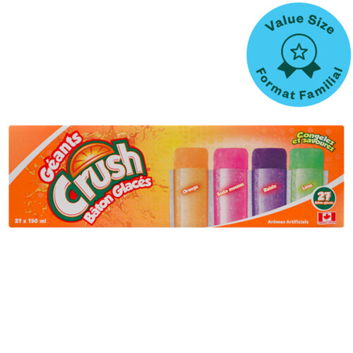 Crush Giant Freeze Pops 27 x 150 ml