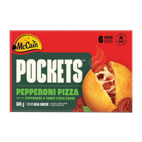 McCain Frozen Pizza Pockets Pepperoni 6 x 100 g