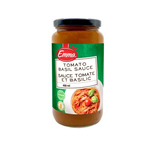 Emma Pasta Sauce Tomato Basil 480 ml