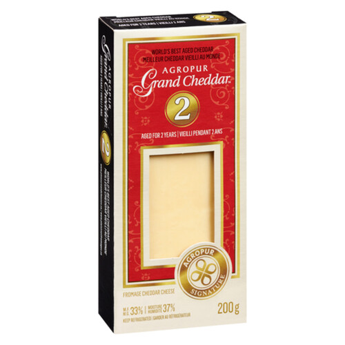 Agropur Grand Cheddar 2 Years-Old Cheese 200 g