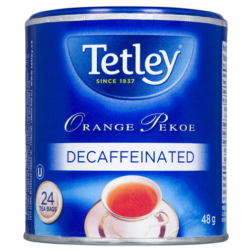 Tetley Decaffeinated Orange Pekoe 24 Tea bags 