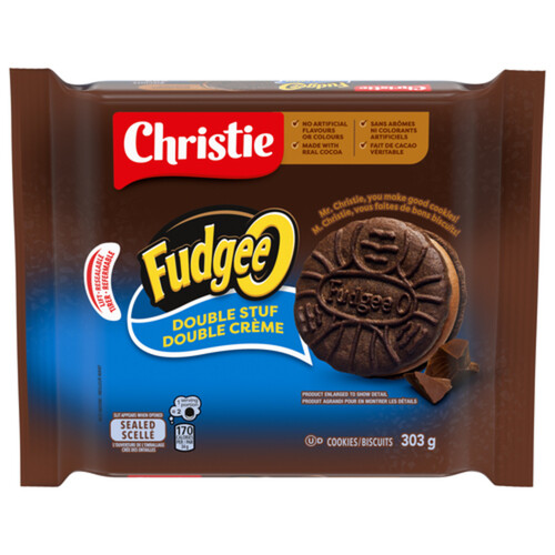 Fudgee-O Sandwich Cookies Double Stuf Creme Filled 303 g