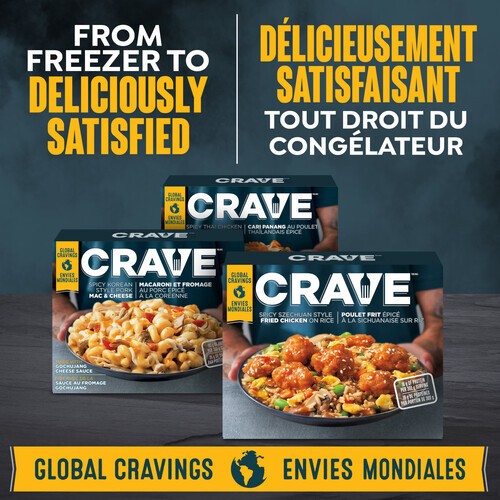 Crave Frozen Spicy Szechuan Style Fried Chicken On Rice 300 g