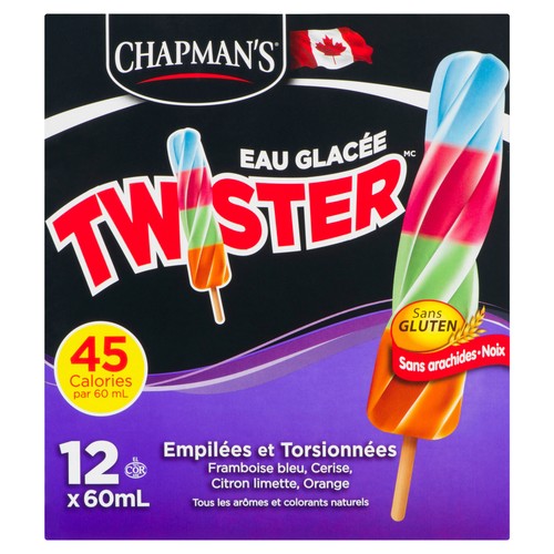 Chapman's Ice Pops Fruit Twister Stacked & Twisted 12 x 60 ml