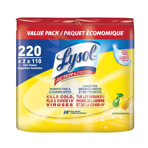 Lysol Disinfecting Wipes Citrus 