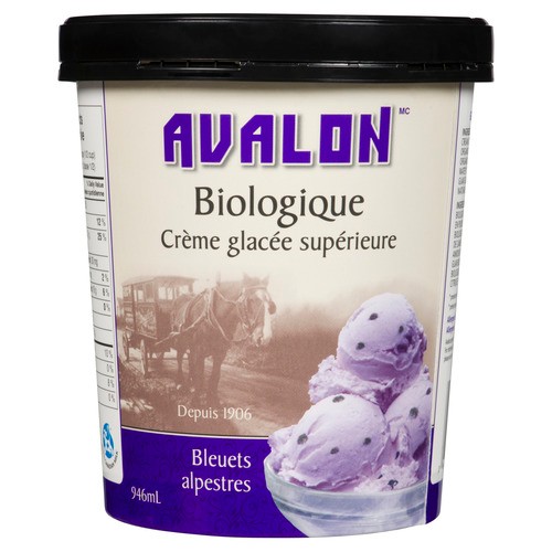 Avalon Organic Ice Cream Mountain Blueberry 946 ml