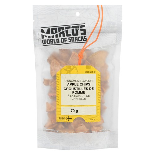 Marco's World Of Snacks Apple Chips Cinnamon Flavour 70 g