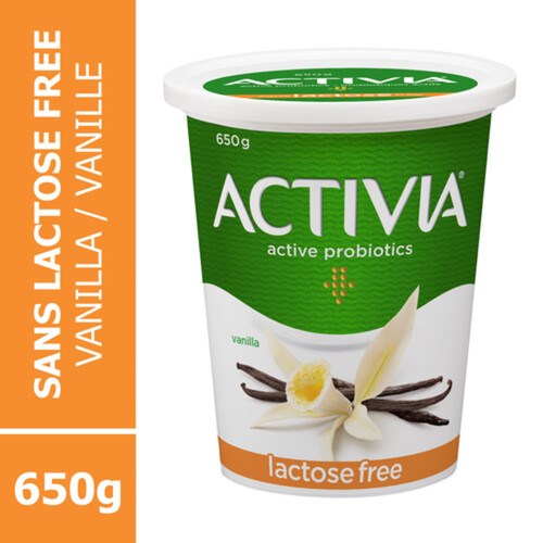 Activia Lactose-Free Yogurt With Probiotics Vanilla Flavour 650 g