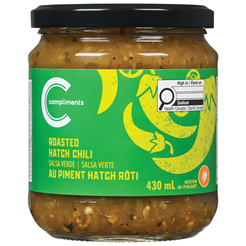 Compliments Salsa Verde Roasted Hatch Chili 430 ml