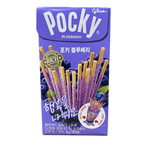 Pocky Korea Crispy Crackers Stick Blueberry 44 g