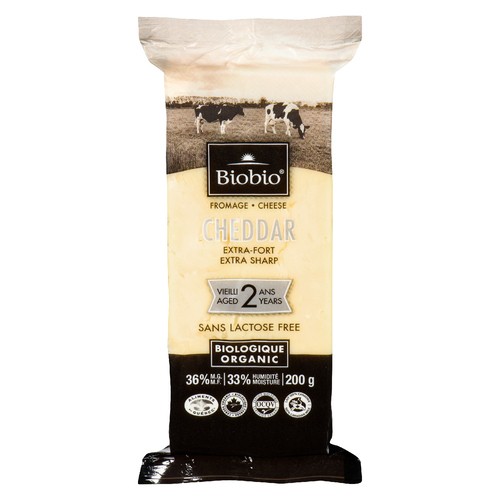 Biobio Organic Cheese Cheddar Extra Sharp 2 Years 200 g