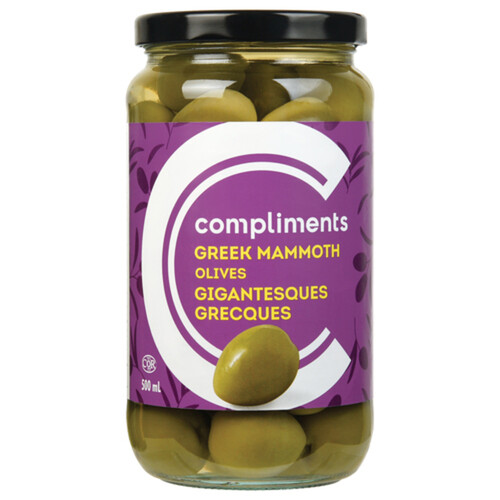 Compliments Mammoth Olives Greek 500 ml