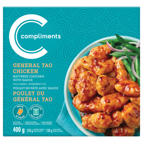 Compliments Frozen Battered Chicken General Tao 400 g 