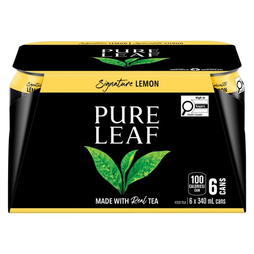 Pure Leaf Iced Tea Lemon 6 x 340 ml (cans)