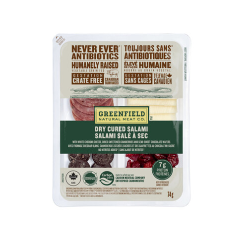 Greenfield Natural Meat Snack Kit Salami Dry Cured 74 g