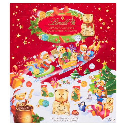 Lindt Chocolate Teddy Advent Calendar 128 g