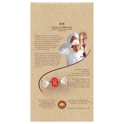 Lindt Lindor Vegan Chocolate Truffles Oatbased Original 120 g
