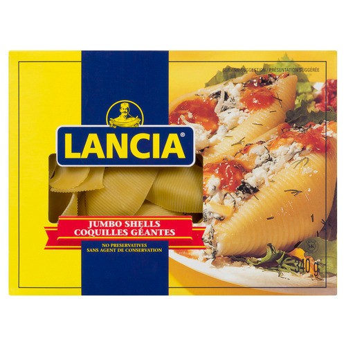 Lancia Pasta Jumbo Shells 340 g