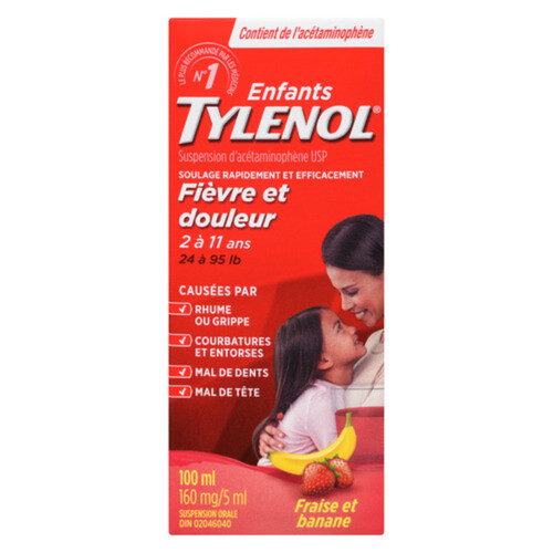 Tylenol Children's Pain & Fever Relief Banana Berry Twist 101 ml