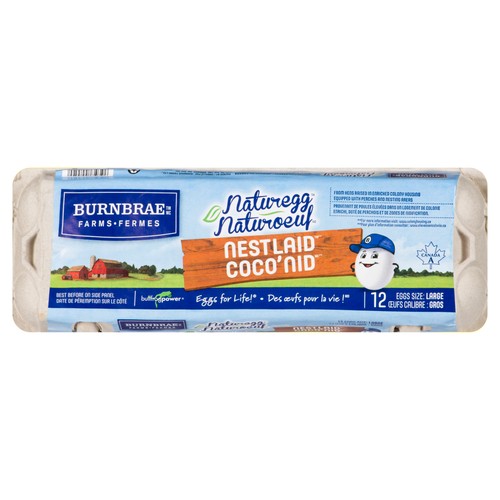 Burnbrae Farms Nestlaid Eggs Large 12 Count