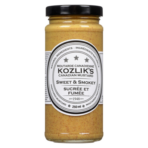 Kozlik's Canadian Mustard Sweet And Smokey 250 ml