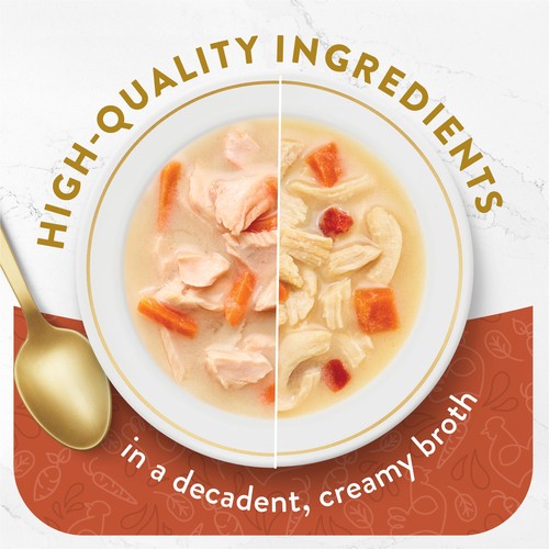 Fancy Feast Broths Wet Cat Food Creamy Collection Variety Pack 6 x 40 g