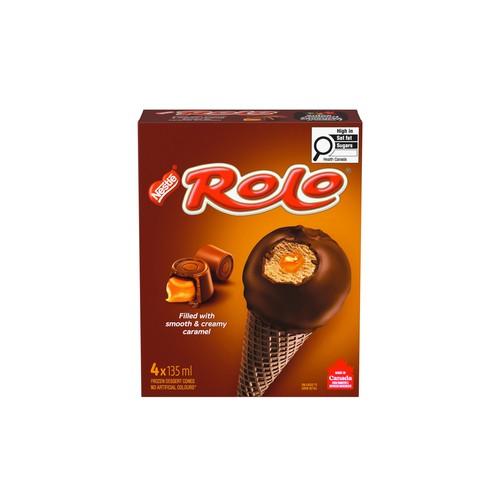 Rolo Cones Frozen Dessert 4 x 135 ml